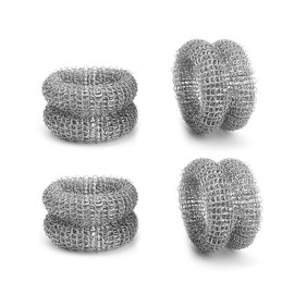 LINTRA Set of 4 Limescale Catcher Kettles, 5.5 cm Diameter Boiler Limescale Catcher, Stainless Steel Limescale Catcher for Tea Maker, Reusable, for Removing Limescale and Deposits in Kettles