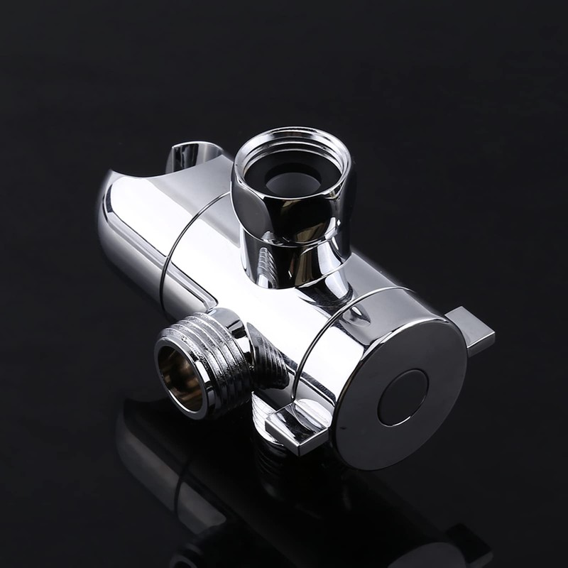3-Way Shower Head Diverter Mount Combo Valve Bathroom Shower Arm