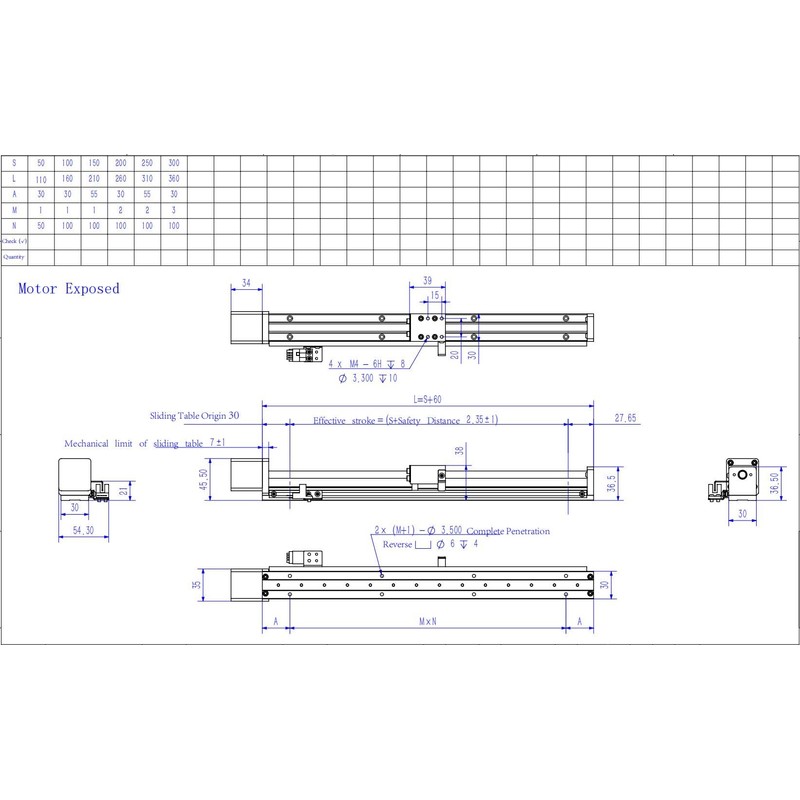 Linear Stage Actuator Linear Stage Small Slide Guide CNC Screw