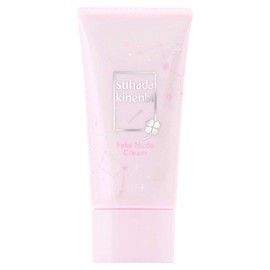 素肌記念日 フェイクヌードクリームN 朝・夜24時間使える すっぴんスキンケアジェルクリーム 光拡散パウダー配合で錯覚効果 フェイクモテ肌 化粧下地 フローラルブレンドティーの香り ヌードピンク 30グラム (x 1)