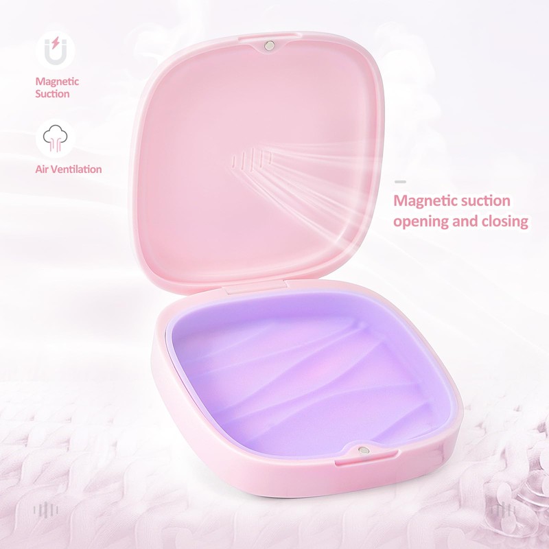 Gaboolo Retainer Case Slim Aligner Case with Vent Holes Compatible