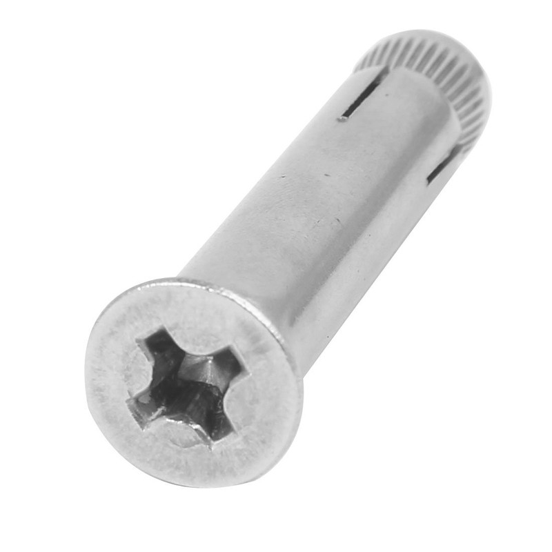 Sourcingmap M8 x 60mm 304 Stainless Steel Countersunk Head Sleeve