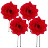 Artibetter Horquillas Rosa Roja Accesorios Para El Cabello 4 X