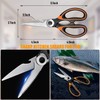 Heavy Duty Kitchen ScissorsSharp Stainless Steel Kitchen Shears Multipurpose Utility