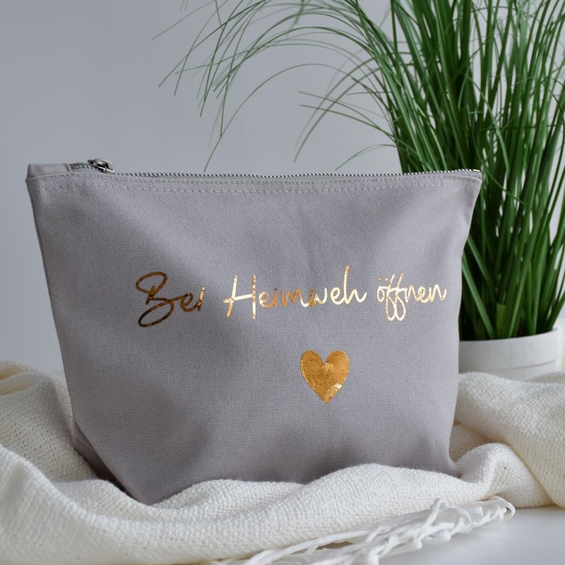 Geschenk gegen Heimweh | Baumwoll Tasche als Geschenkidee zum Auszug,