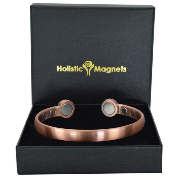Solid Copper Bracelet Unisex Extra Large Magnetic Copper Bangle Cuff