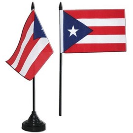 Puerto Rico Table Flag 4 x 6 inch