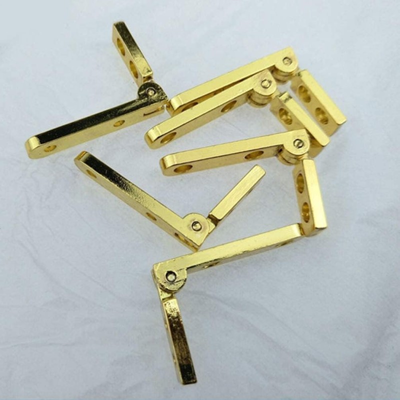 DOITOOL 10PCS 90 Degree Jewelry Box Hinges Side Rail Hinges
