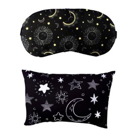 EHDWXVZM 1 Mini Pillow and 1 Blackout Eye Mask, Kids Pillow, Travel Pillow, Car Pillow, Multipurpose Pillow