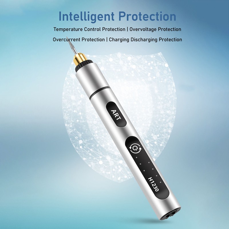 Mini Grinder Pen Rechargeable CW CCW 3 Speeds Electric Rotary
