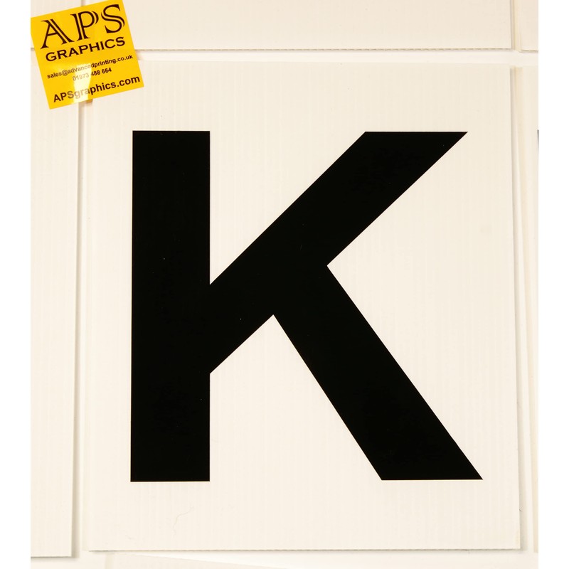 8 Dressage Arena Marker signs 175x200 approx -White - ABCE
