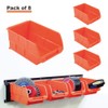 Wallmaster 8-Bin Storage Bins Garage Rack System 2-Tier Orange Tool