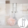 2PCS Shower Door Hooks for Framed Glass Door, Towel Hooks