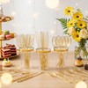 Lullaby 300Pc Heavy Duty Gold Plastic Silverware, Gold Glitter Utensil