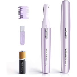 TOUCHBeauty Recortador corrector para cuerpo y cara, resistente al agua, recortador de precisión para la eliminación de vello de cejas, nariz, orejas, vello facial AG-1658Z (morado)