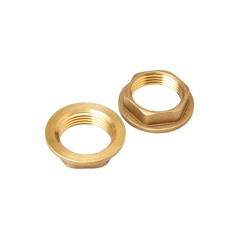 Brass Replacement 3/4" BSP Flanged Metal Bath Tap Backnut -