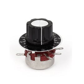 uxcell Rotary Carbon Film Potentiometer with Diameter with Knob, WTH118-1A 2W 10K Ohm
