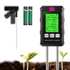 Soil Test Kit,Soil Moisture Meter/Air Hygrometer Meter/PH Meter/Sunlight Intensity/Fertility Soil