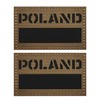 ODSP Infrared Reflective Poland Flag Patches, Polish Flags Tactical Military