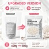 Leaflai 500g Professional Hard Wax Beads for Hair Removal,White