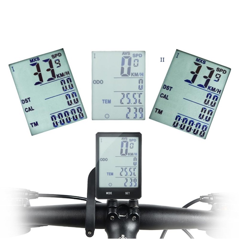 BESPORTBLE Bicycle Speed Static Exercise Bike Wired Speedometer Speedometer with