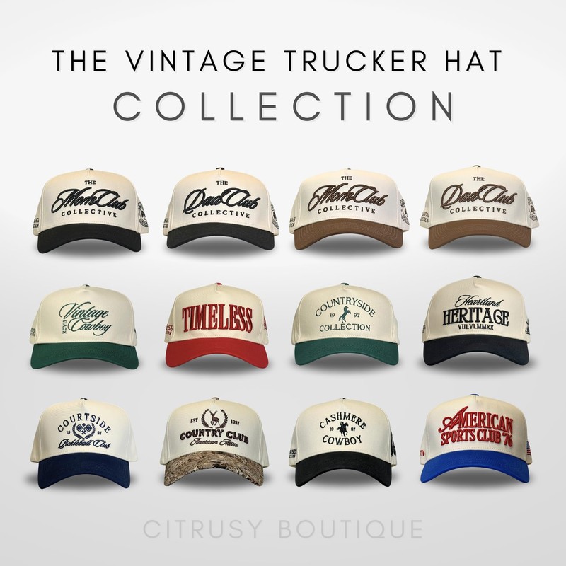 Vintage Trucker Hat | Mom and Dad Hats | Country
