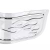 Unbranded Motor Chrome Front Fender Skirt Flame For Harley Electra