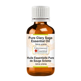 Greenwood Essential Pure Clary Sage Essential Oil (Salvia sclarea) Steam Distilled 5ml (0.16 oz)