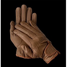 Horse Riding MEN'S Gloves All Leather 100% Real Leather TAN & BLACK Premium Quality Gents equestrian gloves (Tan, XL)