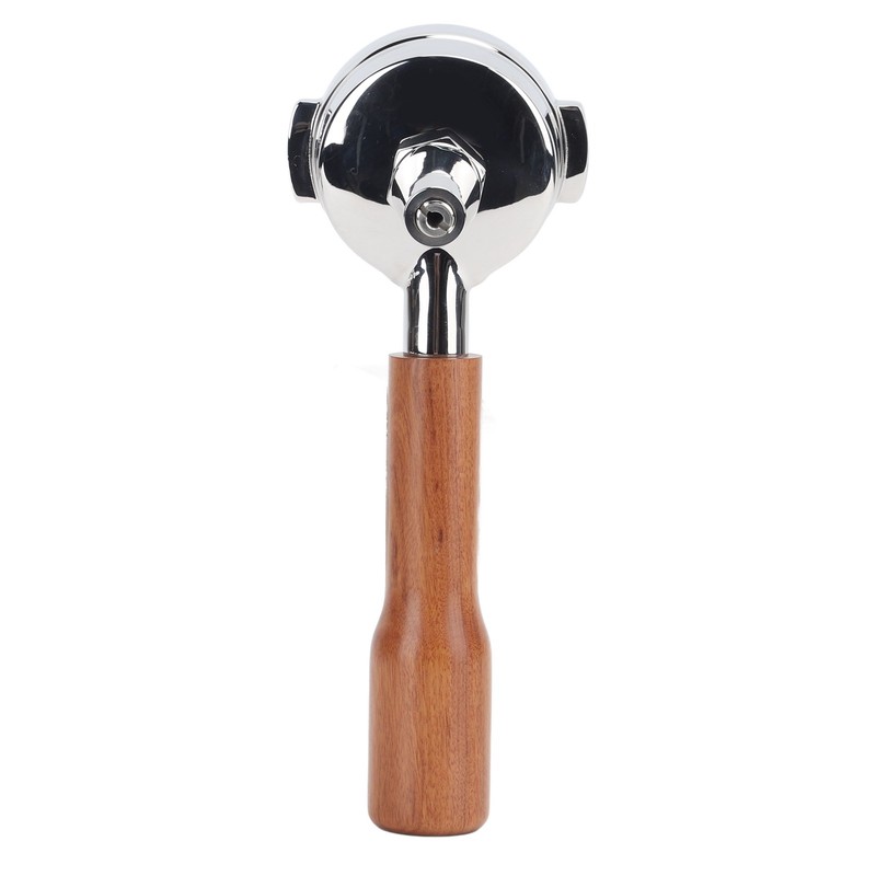 58mm Portafilter Single Head Extraction Solid Wood Handle Stainless Steel
