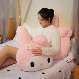 NatureMan 50 cm Cartoon Anime Plush Cushion, Kawaii Figure, Children's Room Decor Cushion, Cute Theme Party Favour/Fan Gift (Pink)