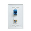 Coax Ethernet Wall Plate Female to Female - Ethernet and