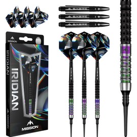 Mission Iridian Black Coral PVD 90% Soft Darts