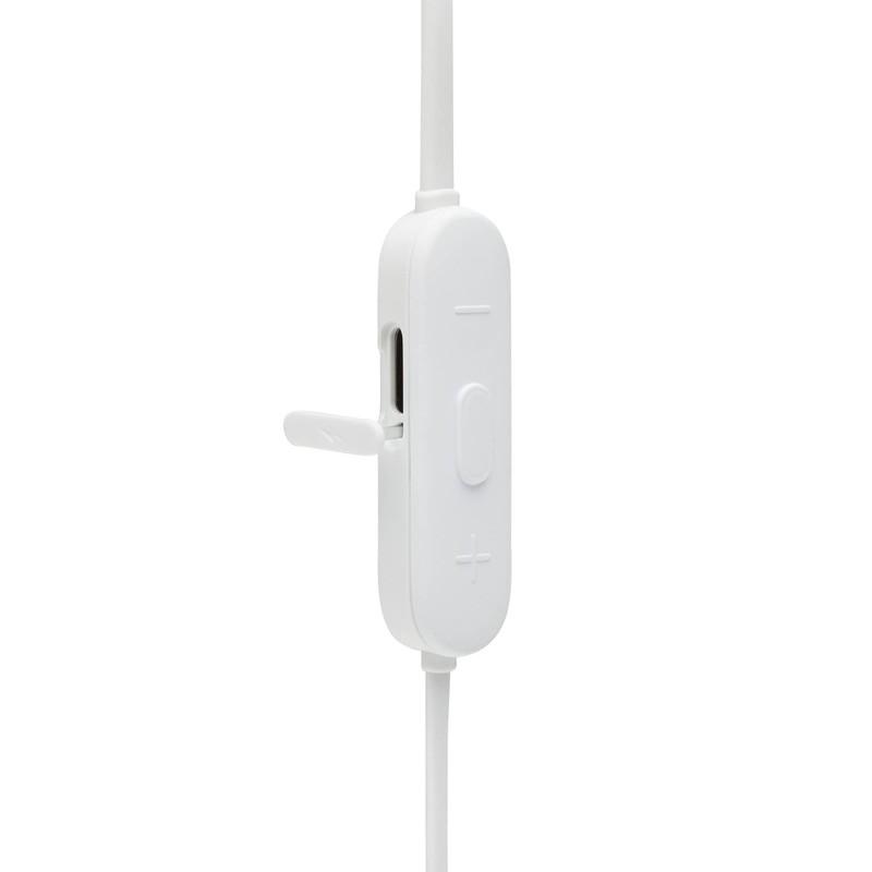 JBL TUNE125BT JBLT125BTWHT Bluetooth Earphones, Multi-Point Compatible, Wireless, Microphone Remote
