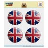 Rustic Distressed United Kingdom British Flag Puffy Bubble Dome Scrapbooking