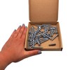 SKIR'CO (50 pcs) Zinc Plated Steel Wood Screws 5.0 x