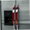 CAXUSD 4pcs Christmas Kitchen Appliance Handle Cover Refrigerator Handle Gloves