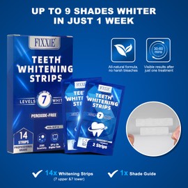 Professional Teeth Whitening Strips, 28 Peroxide-Free Whitening Strips, Enamel Safe Teeth Whitening Kit, Non-Sensitive Teeth Whitener Formula