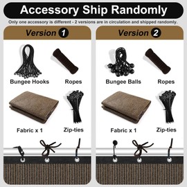 Artpuch 90% Sun Shade Cloth, 8 x 10 FT Pergola Shade Cover Canopy with Grommets, Sun Screen Fabric Tarp for Patio, Outdoor, Garden, Backyard, Mocha