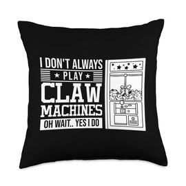 Claw Machine Toy Game Gifts Claw Gift Skill Crane Machine Throw Pillow, 18x18, Multicolor