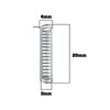 VGOL 100PCS Car Remote Flip Key Blade Axis Lock Spring