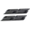 Aimoll 2pcs SS Emblems ABS Sticker 3D Logo for Impala