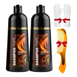 Pza Shampoo Tinte Cubre Canas Natural Instantáneo 500ml