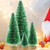 Pack of 9 Christmas Trees, Mini Green Christmas Tree, Artificial