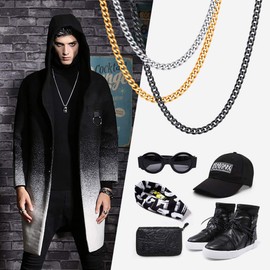 18‘’Black Cuban Link Chain Choker Necklace for Men Women Short Neck Chains For Pendant 3mm Wide