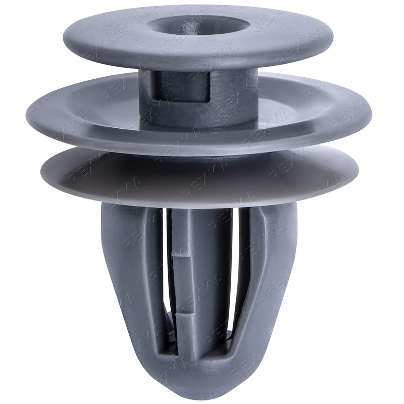 Rexka 10pcs Door Trim Panel Retainer Clip Gray Nylon for