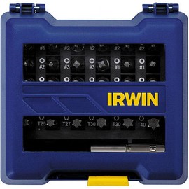 IRWIN Impact Screwdriving Bit Set, Assorted, 31 Piece (IWAF1331)