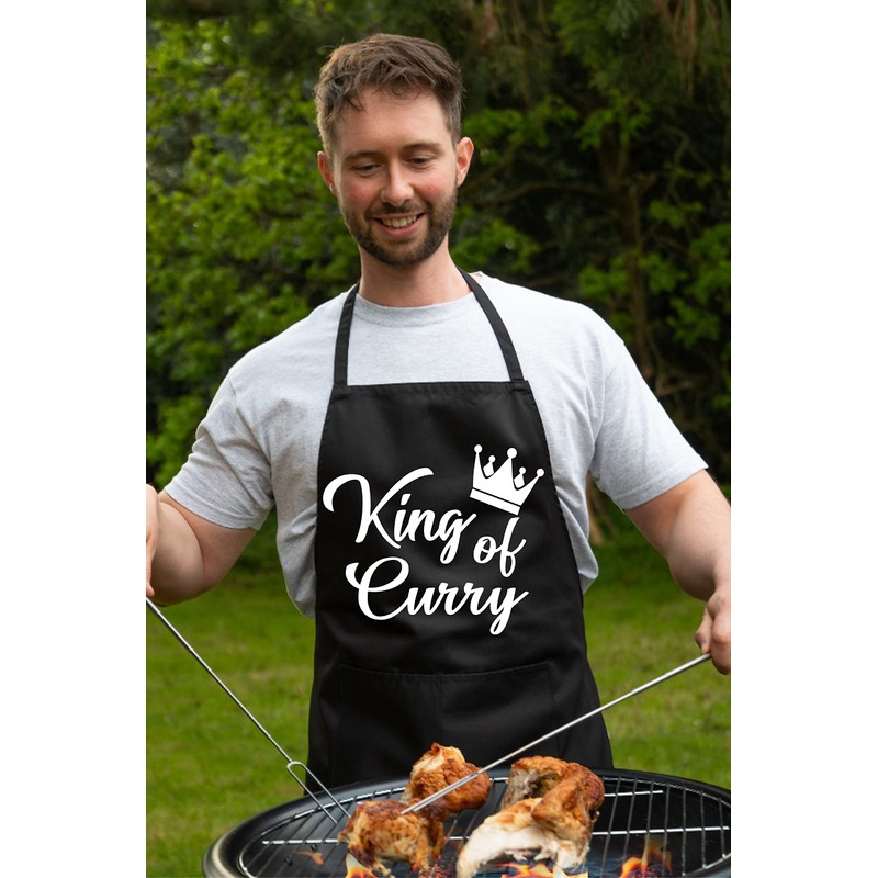 Print4U King Of Curry Men's Funny Slogan Novelty Cooking BBQ