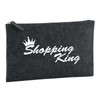 Huuraa Toiletry Bag Shopping King Crown Gift 1 Litre Charcoal