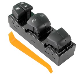 WMPHE Dual-Auto Window Switch Compatible with Nissan Altima L4 2.5L and V6 3.5L 2013 2014 2015 2016, Master Power Window Switch, Driver Side 3+16 Pins, Replacement for 25401-3TA4A